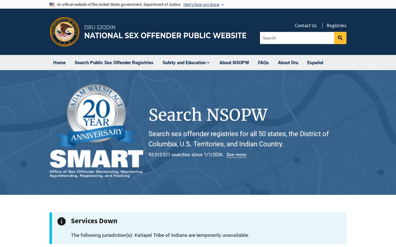 Dickens County sex offender search through the national NSOPW portal